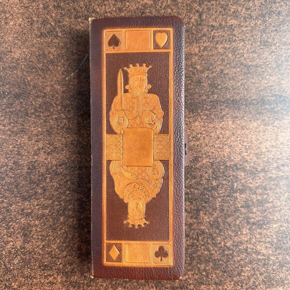 Leather Card Case with Kitten Cards and Score Book - Picture 1 of 16